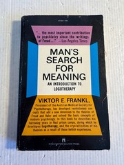 Man’s Search for Meaning Viktor E Frankl Good 1969 Vintage Paperback