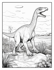 “Cute Dinosaur Coloring Book – Perfect Gift for Kids Who Love Dinosaurs”