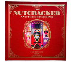 FAO Schwarz THE NUTCRACKER AND THE MOUSE KING Christmas Faux Leather Bound Book