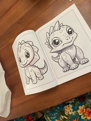 NEw Baby Dinosaur Coloring Book – Fun & Educational Activity for Kids A