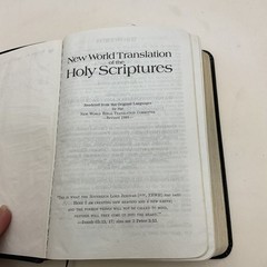 Faux Leather Bound New World Translation Of Holy Transcripts 1984 ribbon 7 By 5