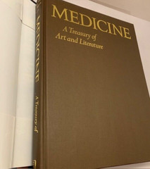Art Literature Book Large Decor Illustrated Beaux Arts VTG Medicine Treasury MCM