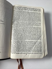 Vintage Oxford University Press Blue Gray Leather KJV Bible