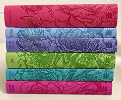 Jane Austen 6 Book Faux Leather Bound Set with Decorative Pages LIKE New