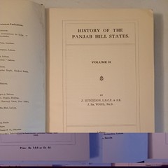 History Of The Panjab Hill States, Vogel, Hutchinson, 1st edition, 2 volumes HB