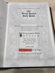 1611 King James Bible AV1611 Facsimile w/ Apocrypha in Faux Leather Softcover