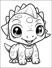 NEw Baby Dinosaur Coloring Book – Fun & Educational Activity for Kids A