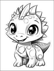 NEw Baby Dinosaur Coloring Book – Fun & 5. Spiral Bound Coloring Book
