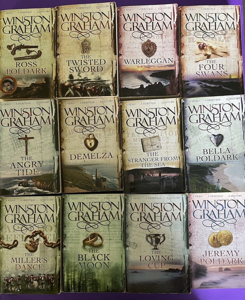 Poldark Series Books 1-12 By Winston Graham Complete Collection Box Set Lot