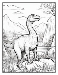 “Cute Dinosaur Coloring Book fun for allFun, Creative & Relaxing Art Pages