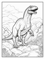 “Cute Dinosaur Coloring Book fun for allFun, Creative & Relaxing Art Pages