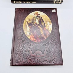 Lot of 7 Time Life Books “The Old West” Vintage 1970s Faux Leather Bound