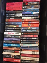 Mix Lot Of 10 Suspense Crime Mystery Thriller Fiction Paperback Books Random