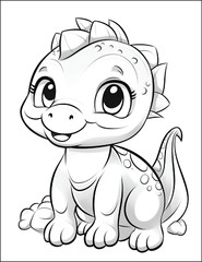 NEw Baby Dinosaur Coloring Book – Fun & Educational Activity for Kids A