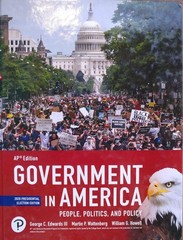Government In America: People, Politics, & Policy 2020 Presidential Election…