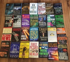 Mix Lot Of 10 Suspense Crime Mystery Thriller Fiction Paperback Books Random
